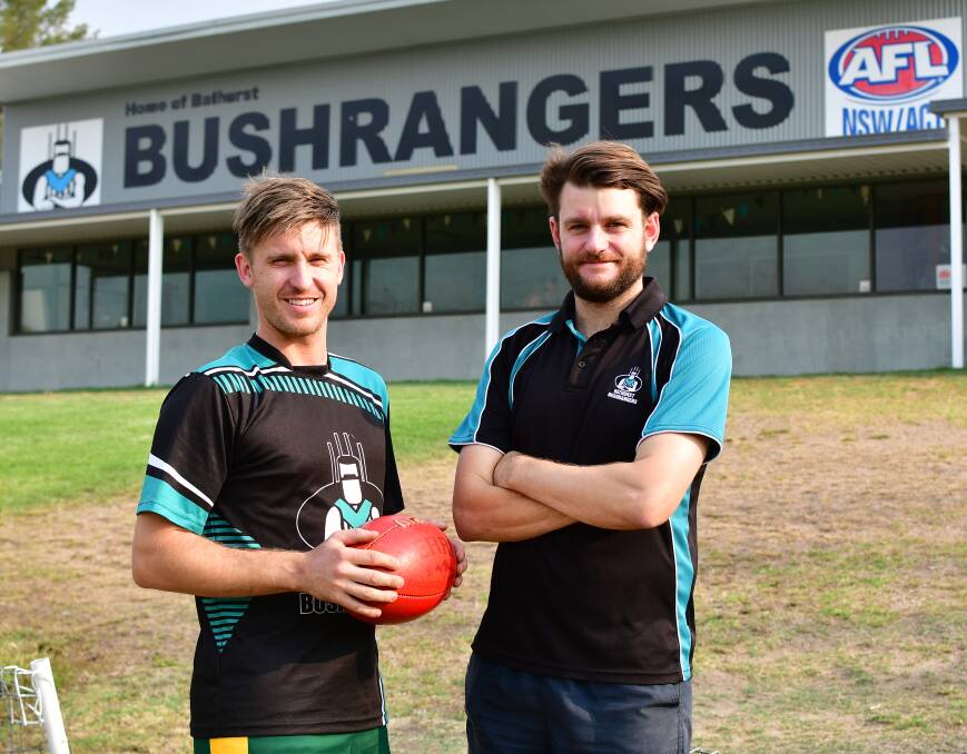 WAITING: Bathurst Bushrangers co-coaches Matt Archer and Tim Hunter hope they will get to play football in 2020.