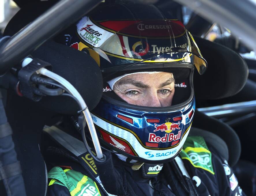 FOCUS: Supercars star Craig Lowndes will be chasing a seventh Bathurst 1000 win this Sunday. Photo: AAP