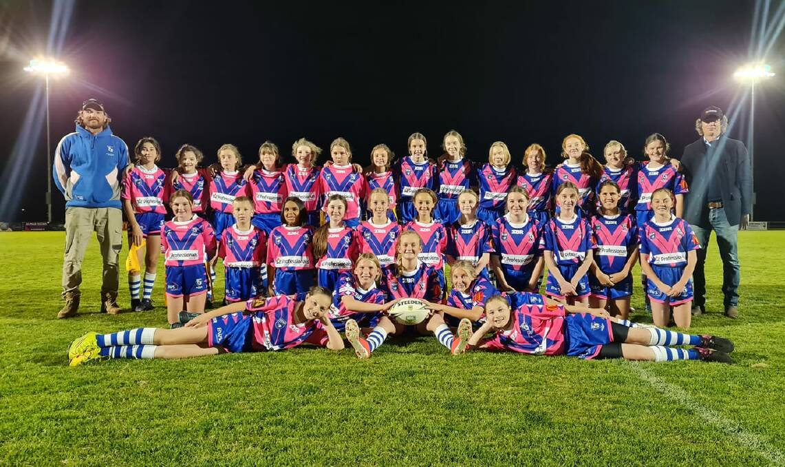 LITTLE STARS: The under 13 St Pat's Blue and Pink league tag sides both enjoyed their 2021 season. Photo: CONTRIBUTED