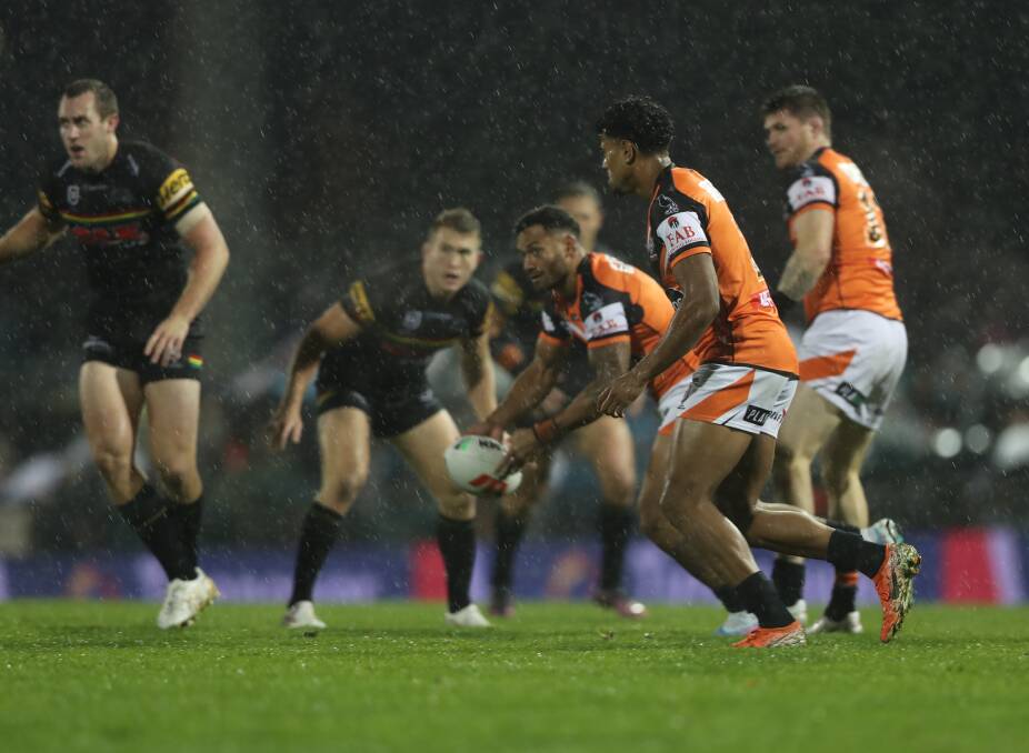 Wests Tigers posted their first win since round 20 last year when upsetting Penrith in Bathurst. Pictures by Phil Blatch