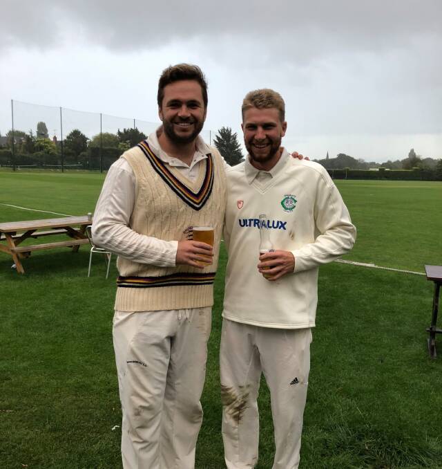 ENGLISH EXPERIENCE: Both Max Hope (left) and fellow Bathurst talent Ben Trevor-Jones spent time playing cricket in England last season. Hope is unsure if he will get to play again in 2020-21.
