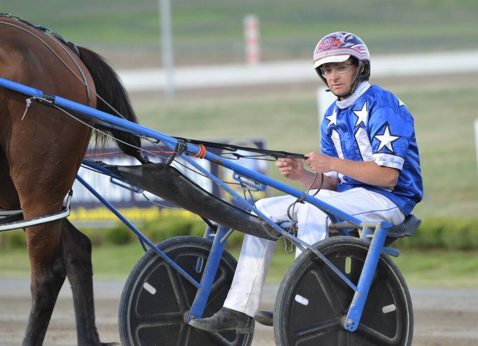 DIFFERENT GIG: Mat Rue won't be driving at this year's Gold Crown Carnival give he's got his left arm in plaster, but he's hoping for glory as a trainer. Photo: ANYA WHITELAW