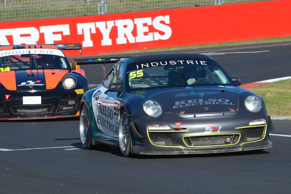 TOP WEEKEND: Brad Schumacher raced his Porsche to a pair of class wins at Wakefield Park. Photo: ANYA WHITELAW
