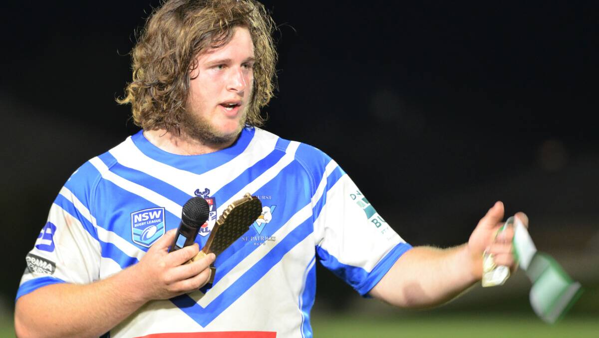 INSPIRATIONAL: Saints second rower Nic Barlow was named player of the under 21s grand final.