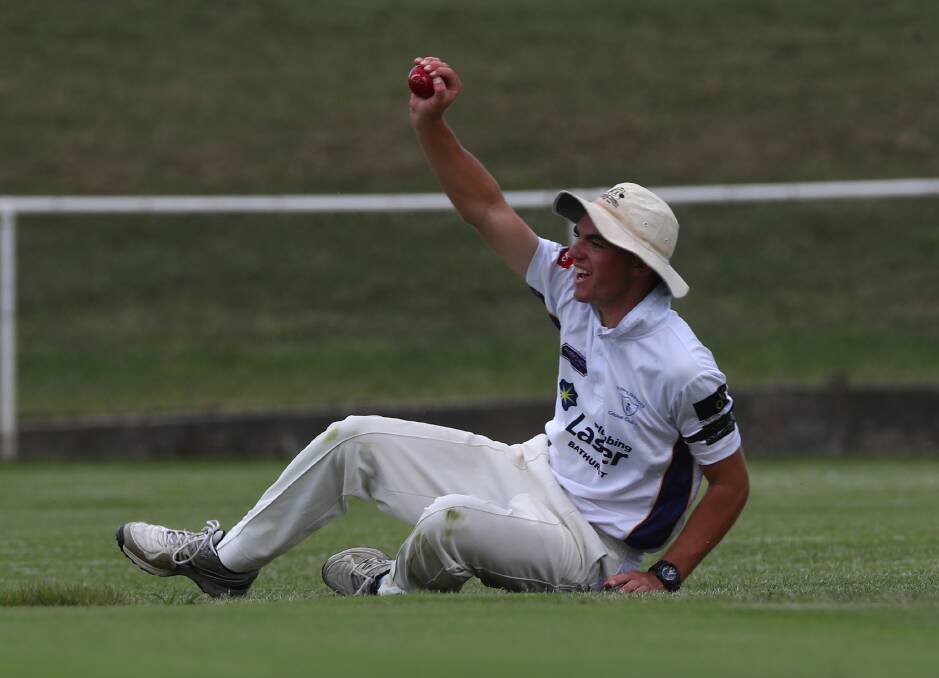 GOT HIM: Nic Broes holds on to a catch for St Pat's - a side which has impressed ORC captain Wayne Sellers.
