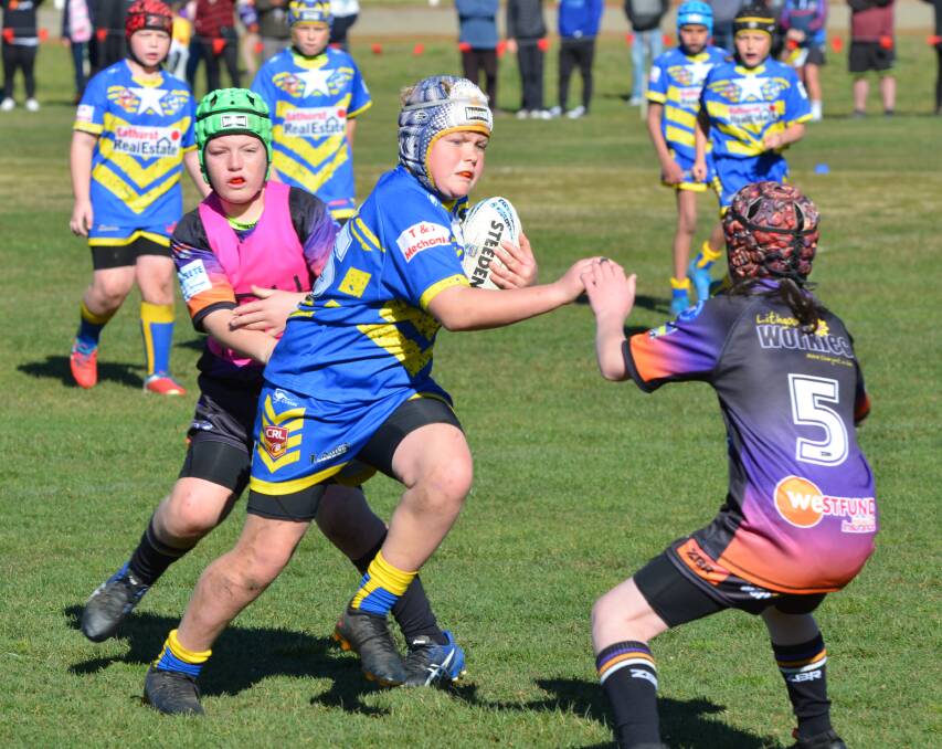UNDER 11s: Lithgow Storm was just too good for the brave Eglinton Eels, winning their elimination semi-final 30-10. Photos: ANYA WHITELAW