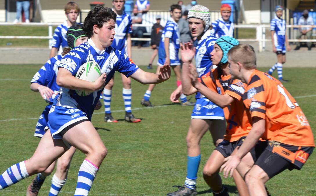 FINAL FLING: Bloomfield finished strongly to take the honours in their under 14s elimination semi-final against St Pat's. Photos: ANYA WHITELAW