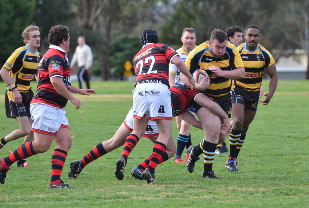 ON A MISSION: Marcus Burrell and his CSU team-mates lost by a point to Narromine earlier this season. This Saturday the students are eager to make amends. Photo: ANYA WHITELAW