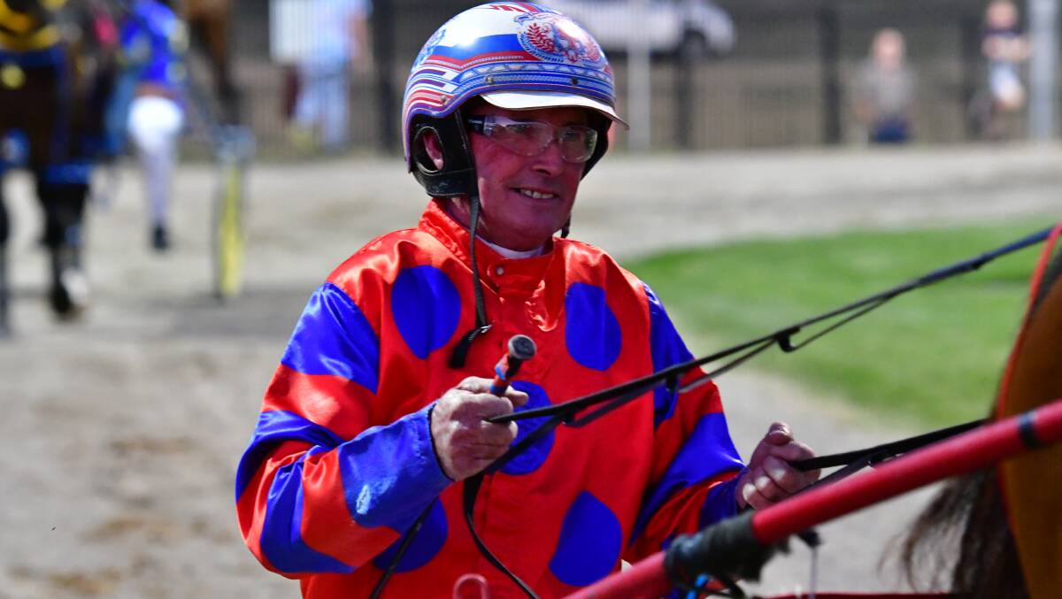 SURPRISED: Steve Turnbull was delighted to see Firestorm Red produce an upset at Geelong to take out the Breeders Crown Series Silver Pace.