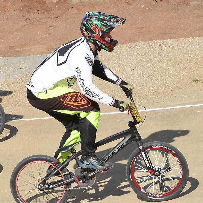 SO CLOSE: Bathurst BMX Club rider Joel Goulding narrowly missed out on winning his 17-24 men's class at the Hawkesbury Open. Photo: ANYA WHITELAW