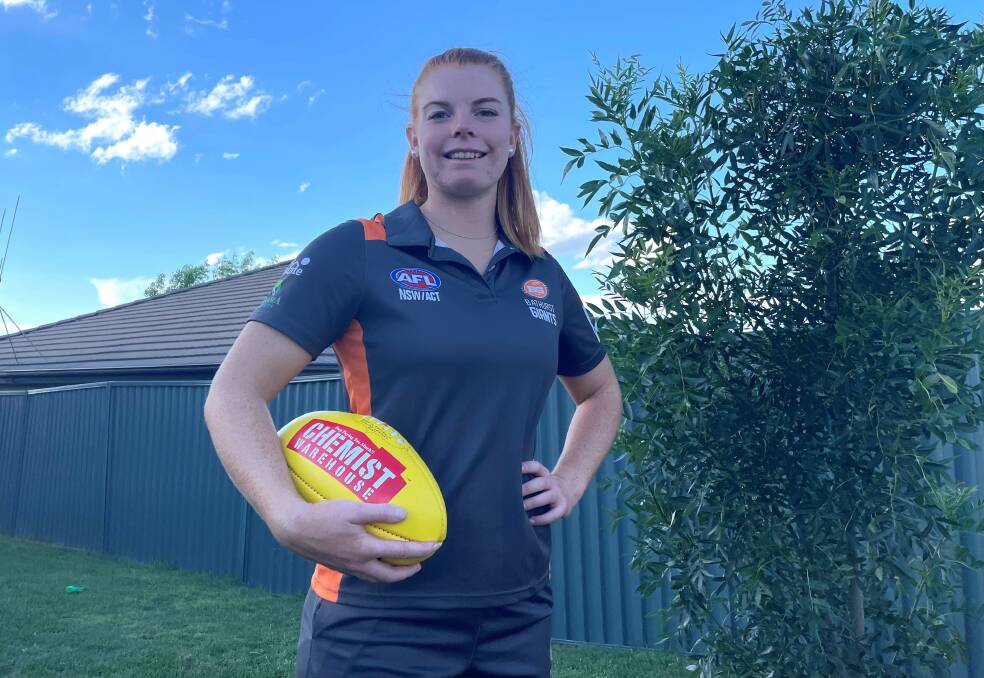 HUGE HONOUR: Bathurst Giants skipper Katie Kennedy has been selected as an AFLW Community Ambassador. Photo: CONTRIBUTED