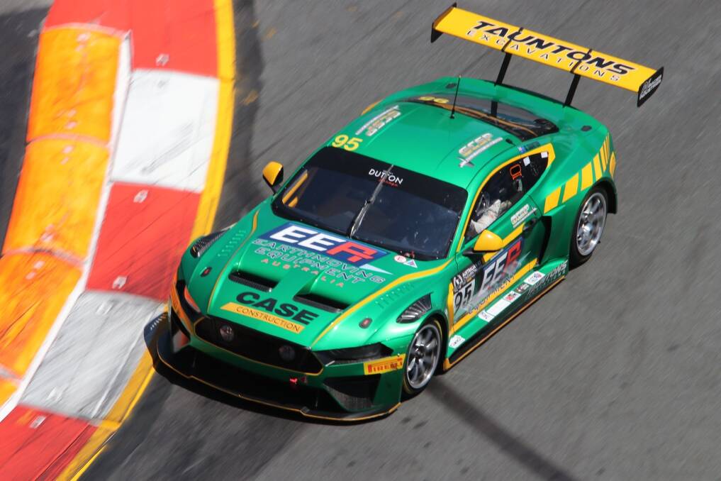 GREEN MACHINE: The MARC Cars Australia Mustang which Brad Schumacher will race in this year's Bathurst 12 Hour. Photo: CONTRIBUTED