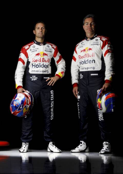 BACK TOGETHER: Craig Lowndes and Jamie Whincup.