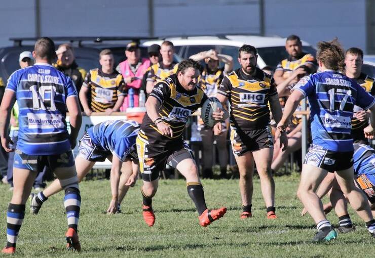 ON THE CHARGE: Dallas Booth and his Oberon Tigers claimed the Mid West League minor premiership. Photo: OBERON TIGERS FACEBOOK