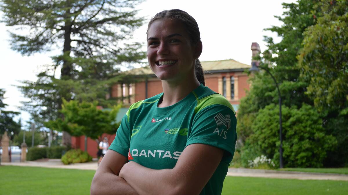 SEVENS HEAVEN: Jakiya Whitfeld was part of the Australian women's team which won the Oceania Sevens in Fiji. Photo: ANYA WHITELAW
