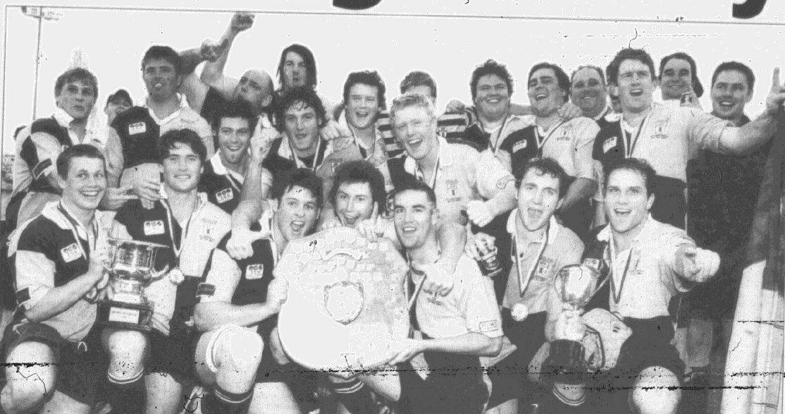 CHAMPIONS: The CSU team which won the 2004 Blowes Clothing Cup grand final. They beat Orange Emus 30-13 at Carrington Park.