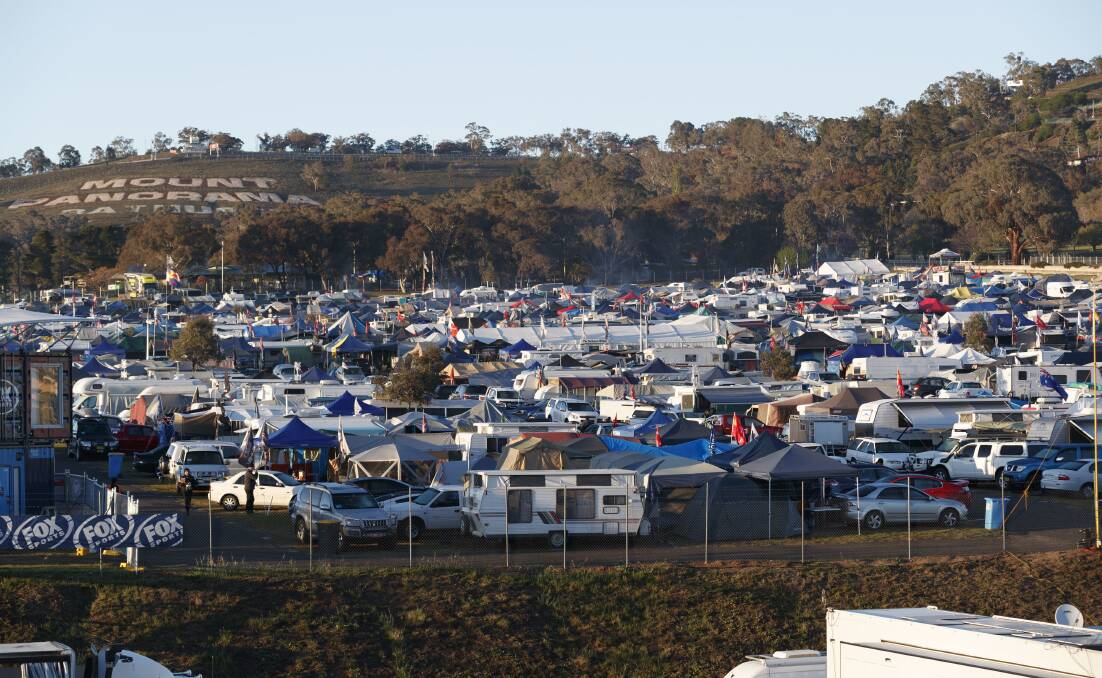 POPULAR: A large number of campers are expected for this year's Bathurst 1000. Photo: CONTRIBUTED