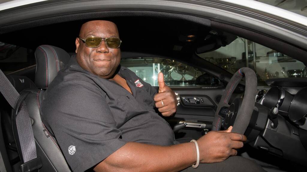 World renowned DJ Carl Cox will race a Tickford Mustang in Monday's Supercars celebrity race at Mount Panorama. 