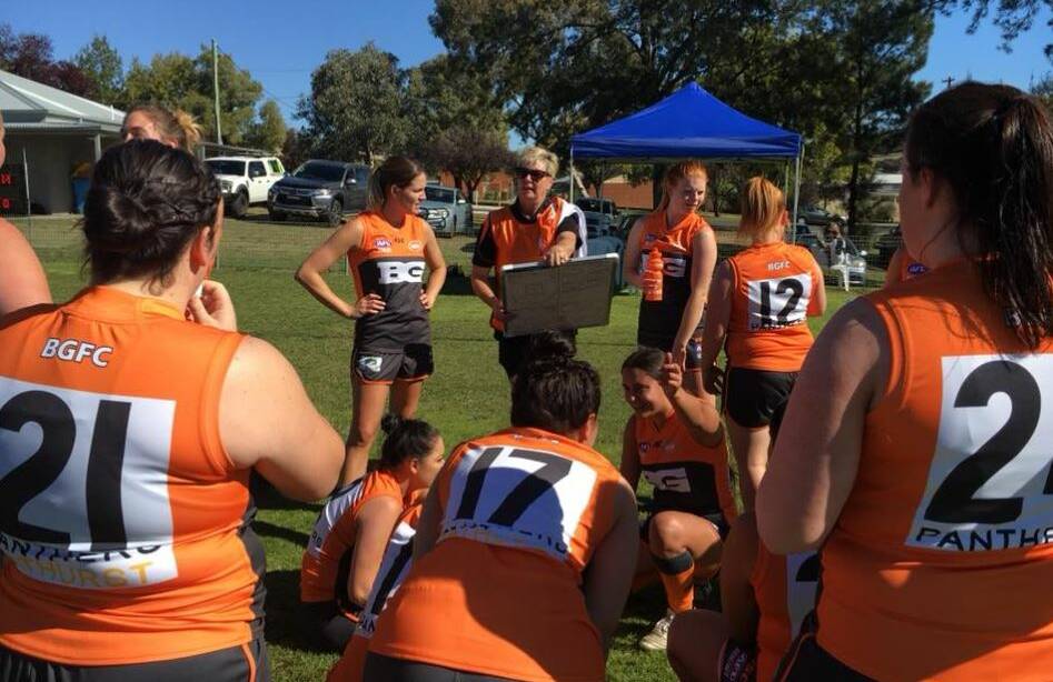 TWO FROM TWO: The Bathurst Giants have made the perfect start to their inaugural Central West AFL women's league. Photo: BATHURST GIANTS FACEBOOK