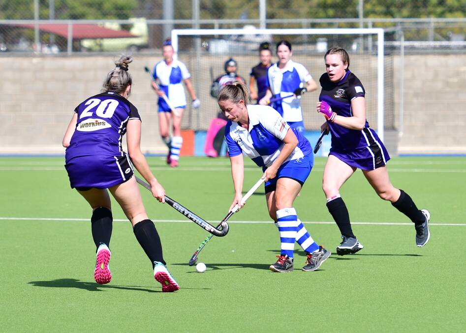 HUGE EFFORT: Experienced defender Lucy Weal stepped in to help the Saints on Saturday as they forced a 2-all draw against Lithgow Panthers.