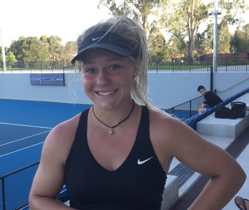 BIG MOMENT: Bathurst teenager Grace Schumacher won both the women's singles and doubles at the Blacktown Autumn Gold Australian Money Tournament.
