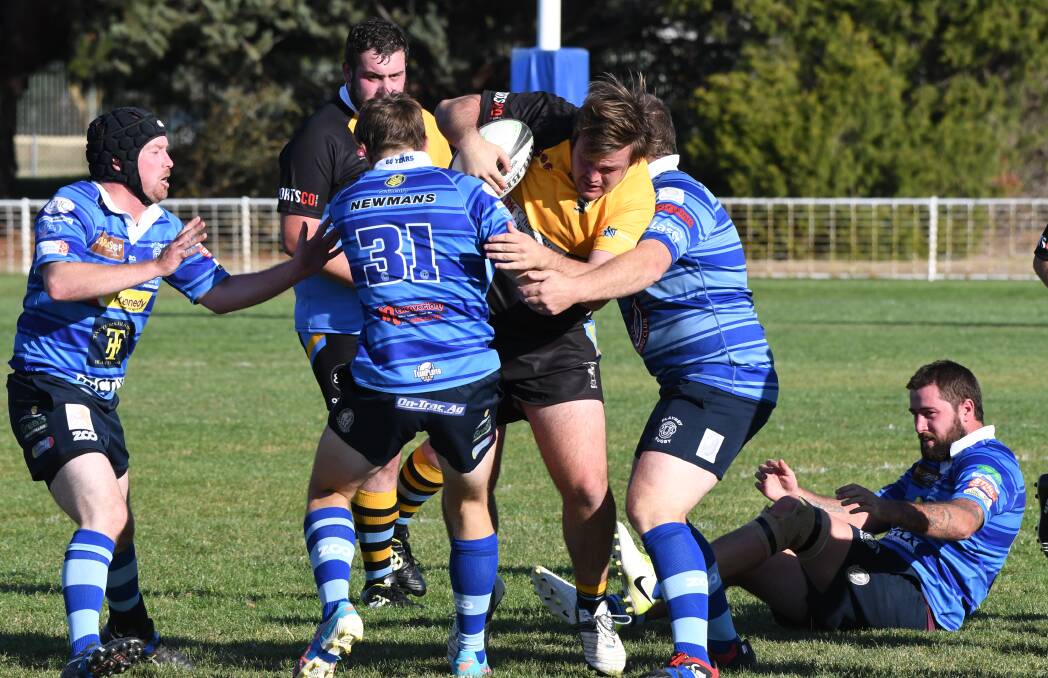 AIMING UP: CSU flyhalf Jack Keppel will be looking to sting Mudgee with field goals on Saturday. Photo: CHRIS SEABROOK
