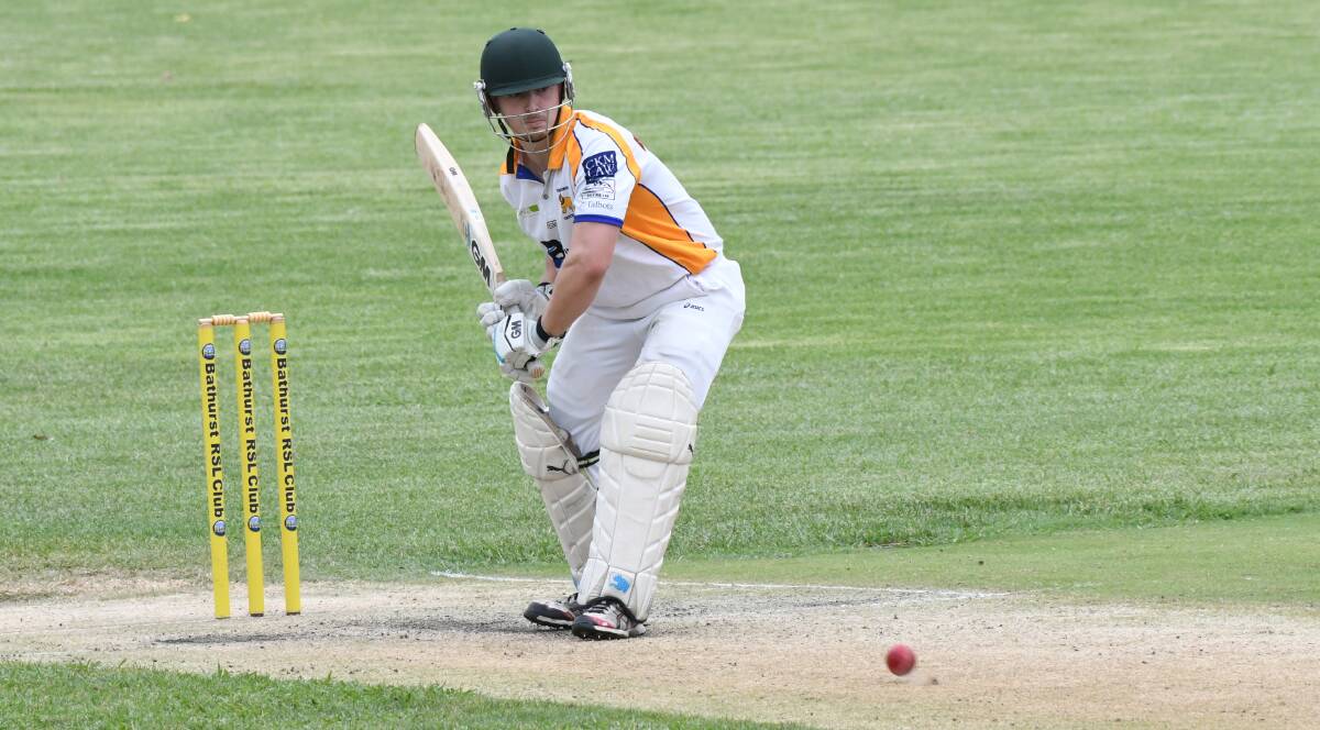 FIGHTING KNOCK: Tyler Horton made 40 runs in an impressive third-wicket stand with Jameel Qureshi, but it was not enough to get Rugby over the line against St Pat's Old Boys. Photo: CHRIS SEABROOK 011919crugby4a