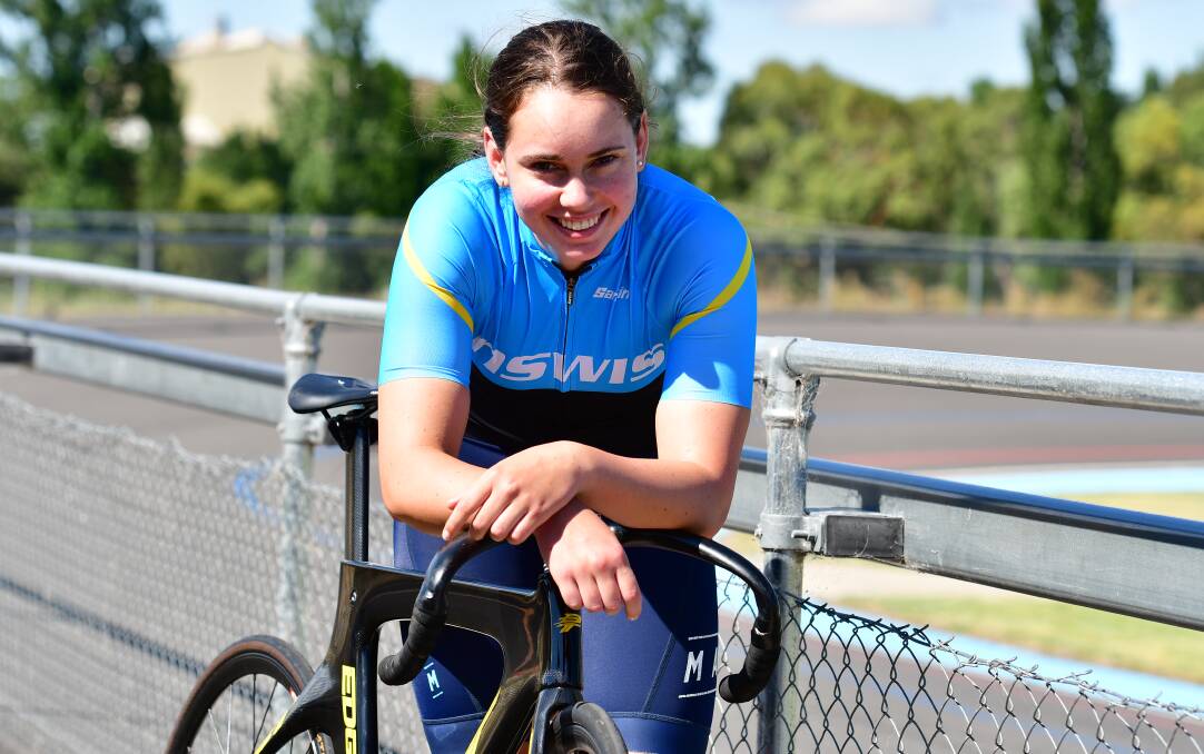 GOLDEN GIRL: Kalinda Robinson has been crowned the 2021 NSW under 19 time trial and sprint champion. Photo: ALEXANDER GRANT