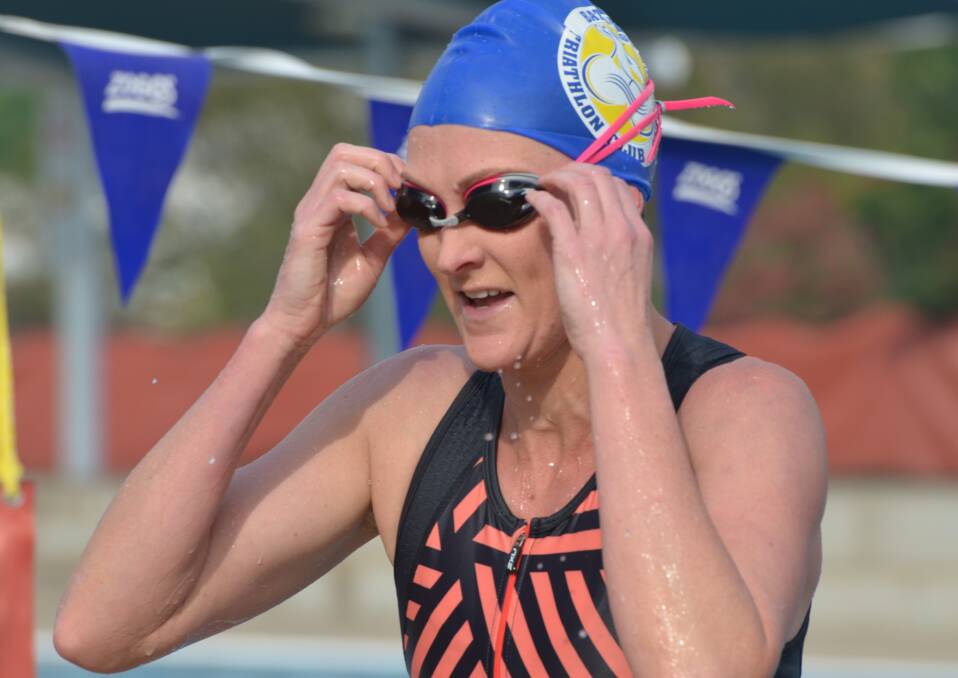NEW CHALLENGE: Bathurst Wallabies club member Bec O'Connor tackled her first sprint event at the Big Husky Triathlon Festival Sprint on Sunday.