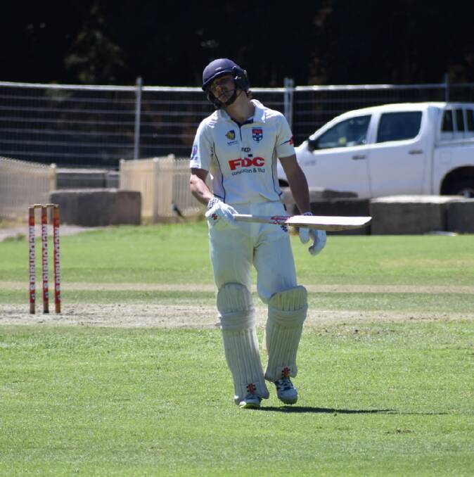 FINALLY: Ben Mitchell notched up his first century in Sydney cricket when hitting 130 for Sydney University in Poidevin-Gray.