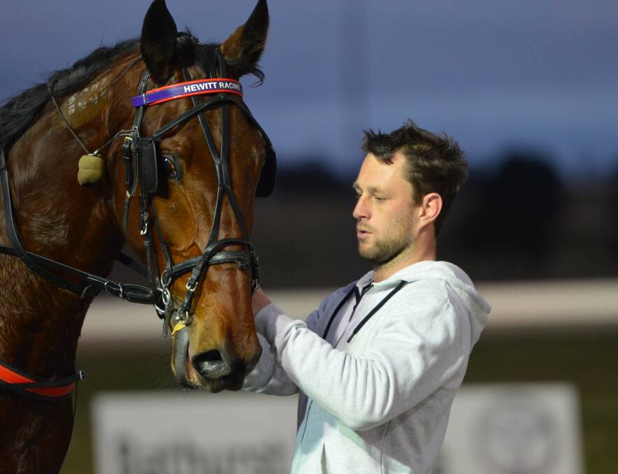 OWN THE MOMENT: Nick Loader is a part-owner of Chap Daddy, the gelding posting his third career win on Wednesday night. Photo: ANYA WHITELAW