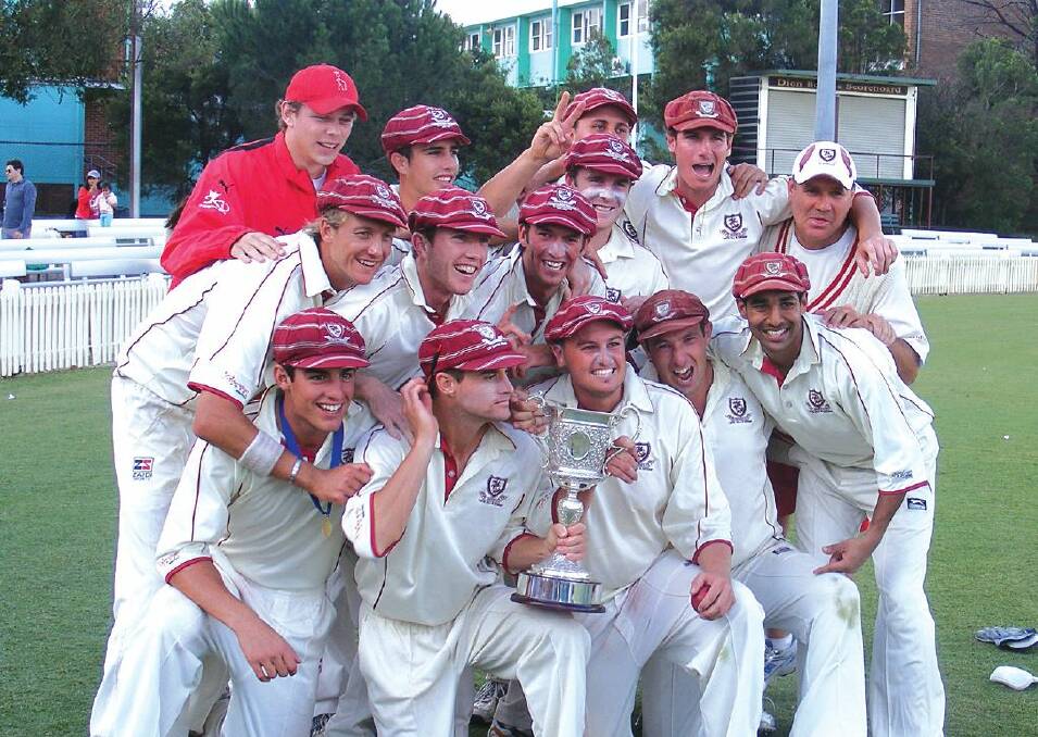 YOU BEAUTY: Trent Copeland celebrates his maiden first grade premiership with the Saints in season 2007-08.