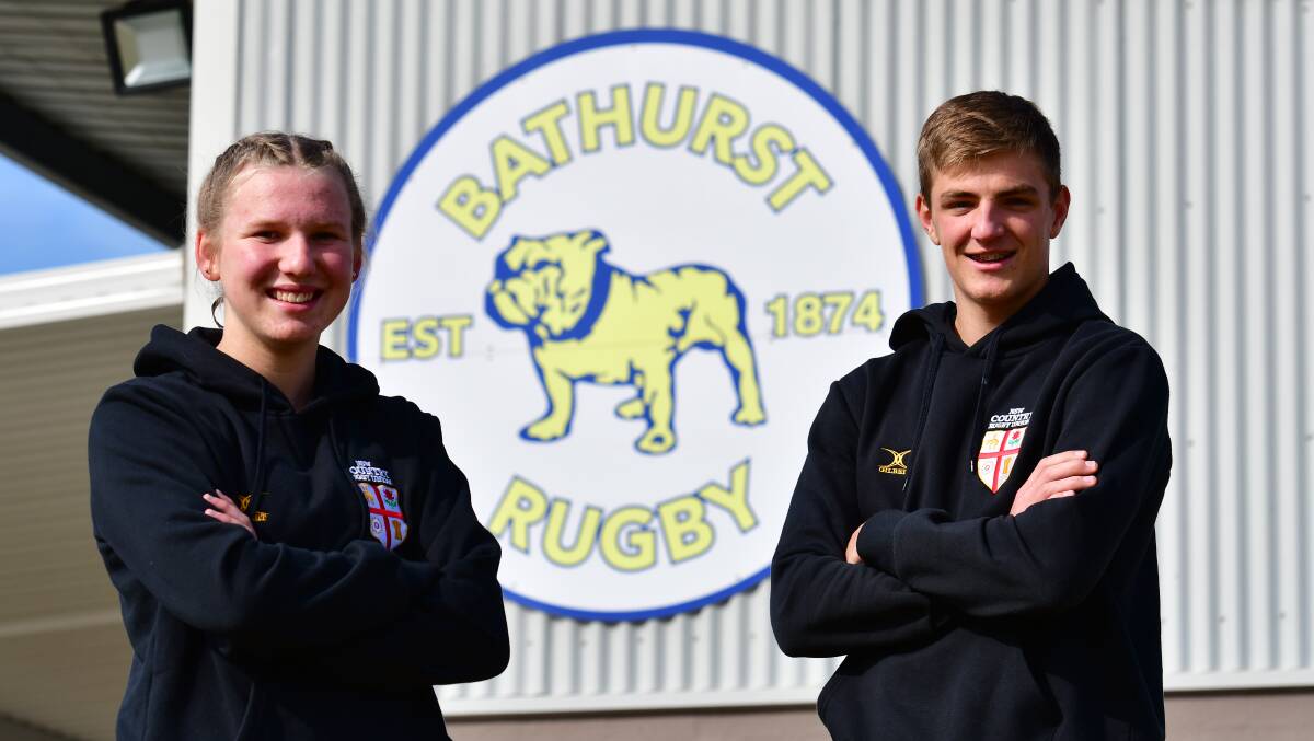 COUNTRY KIDS: Bathurst duo Evie Scott (under 14 girls) and Cooper Watters (under 16 boys) will be part of a huge City versus Country rugby program at Ashwood Park on Sunday. Photo: ALEXANDER GRANT