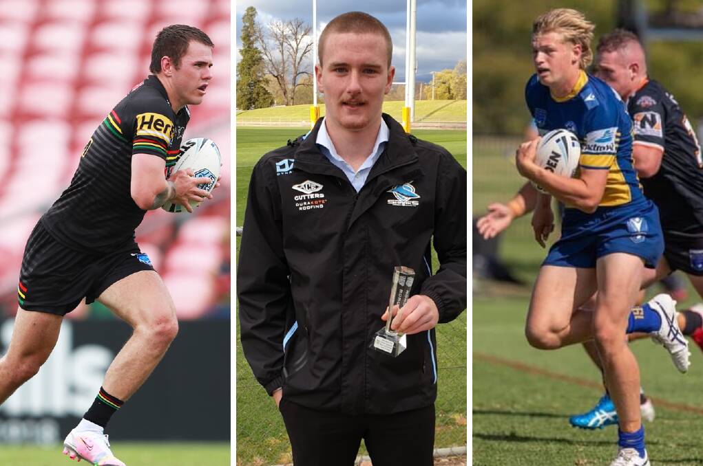 STEPPING UP: Saints products Ash Cosgrove, Tyler Colley and Myles Martin have all spent time in junior programs with NRL clubs. Their former team-mates Josh Belfanti and Blake Martin have too.
