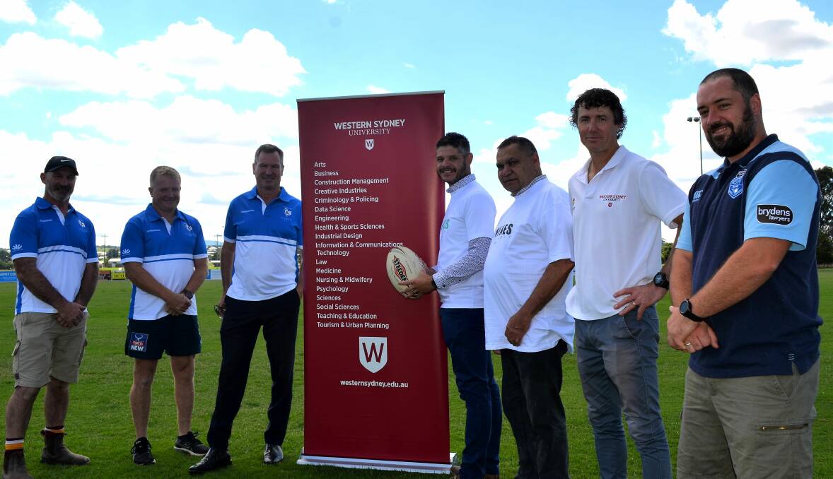 NEW EVENT: The inaugural Western Sydney University Bathurst Nines Tournament will be staged at Jack Arrow Oval on Saturday. Amongst those who can't wait to see the action are Richie Farrar, Graham Ward, David Hines, Des Crawford, Ian Kennedy, Nathan Rollinson and Evan Jones.
