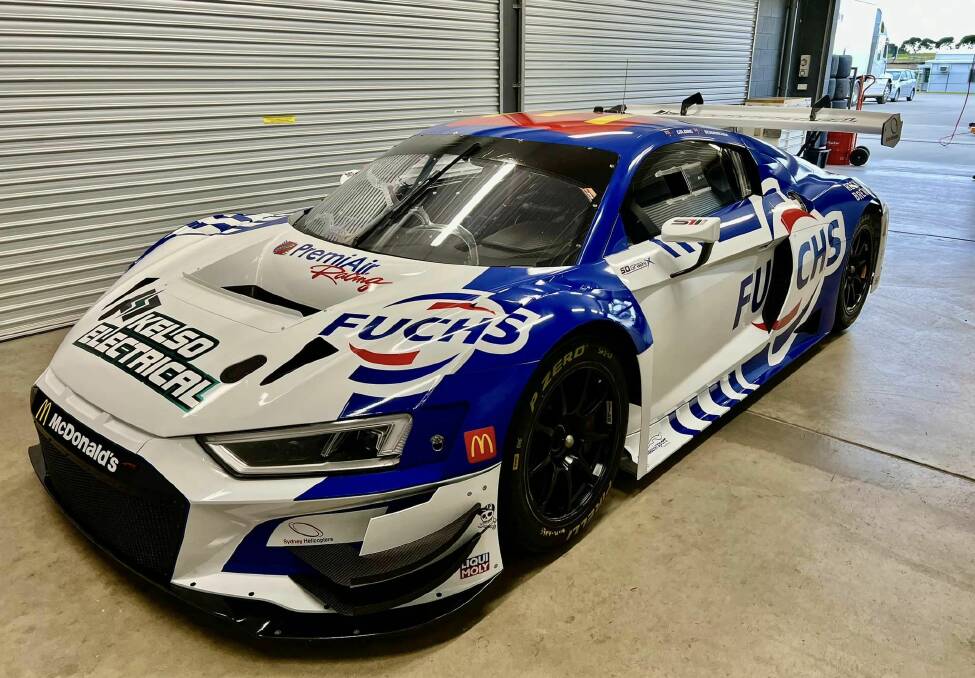 The Fuchs Lubricants backed Audi that James Golding will drive in this year's Bathurst 12 Hour. Picture supplied