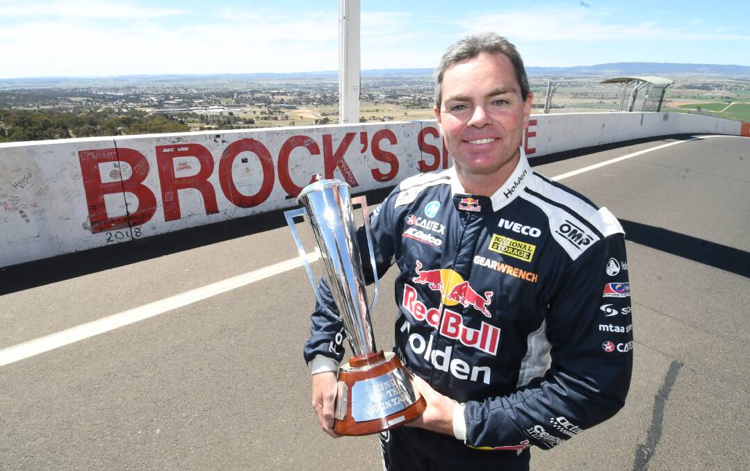 TROPHY WANTED: Craig Lowndes has won the Peter Brock Trophy three times with Jamie Whincup and come Sunday, hopes to do one more time. Photo: CHRIS SEABROOK
