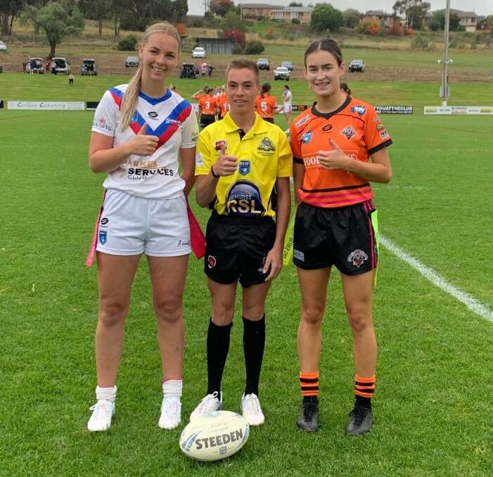 REPRESENTATIVE DUTIES: Bathurst referee Stuart Halsey, pictured during respect round, has been selected to officiate at PSSA carnivals at Parkes and Kiama. Photo: GROUP 10 REFEREES