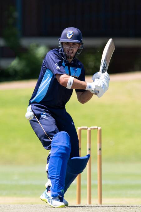 IN GOOD TOUCH: Nic Broes scored 239 runs at 47.8 to help ACT-NSW Country qualify for the semi-finals. Photo: BRODY GROGAN CRICKET AUSTRALIA