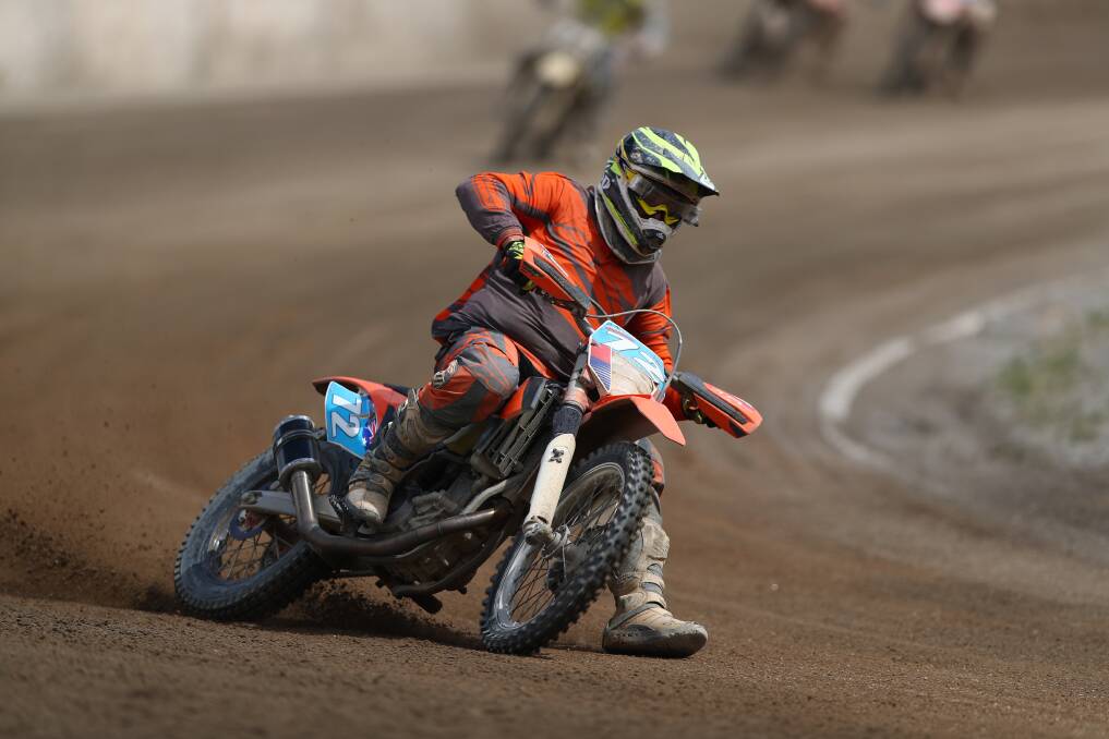 NEXT GENERATION: Bathurst's Damien Grabham in action during the 2017 Bathurst Long Track Masters. His son will race on the 2022 program. Photo: PHIL BLATCH