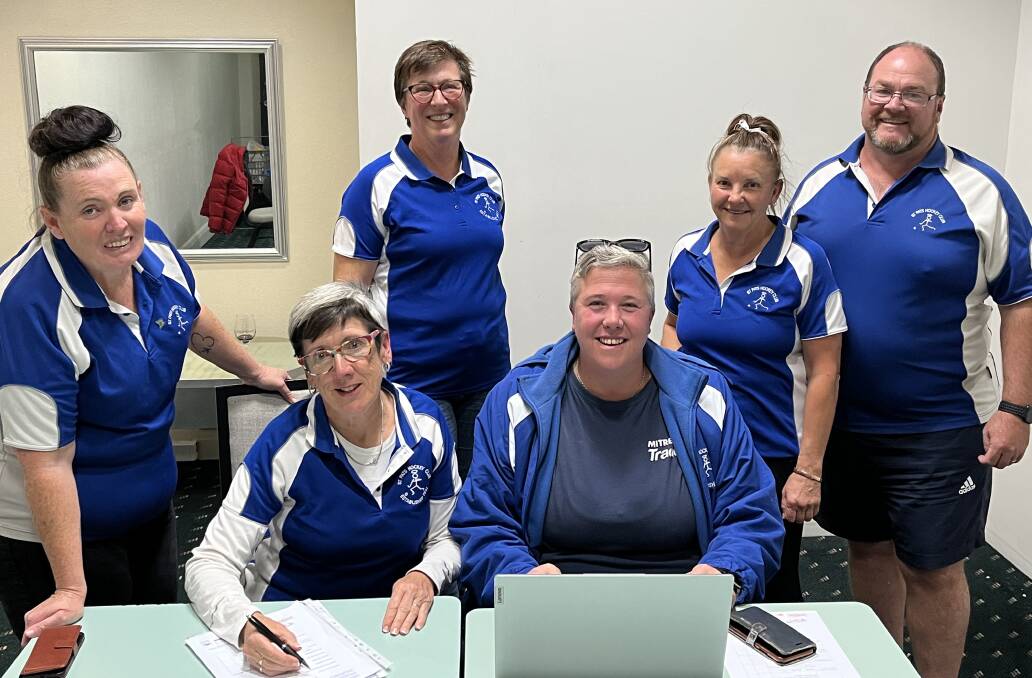 PREPARING TO PARTY: The St Pat's Hockey Club committee, from left Kelly Grant, Wendy Hastings, Sue Norman, Di Daymond, John Speers are busy planning for the club's 85th birthday. Photo: CONTRIBUTED