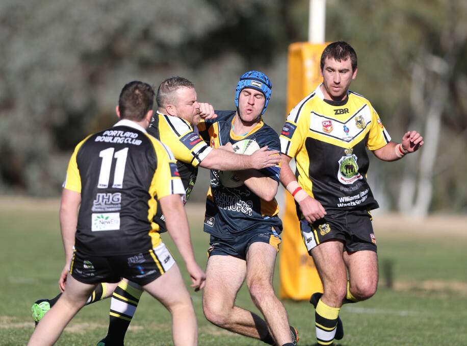 CSU was too good for Portland on Saturday, winning their New Era Cup clash 32-10 at Diggings Oval. Photos: PHIL BLATCH
