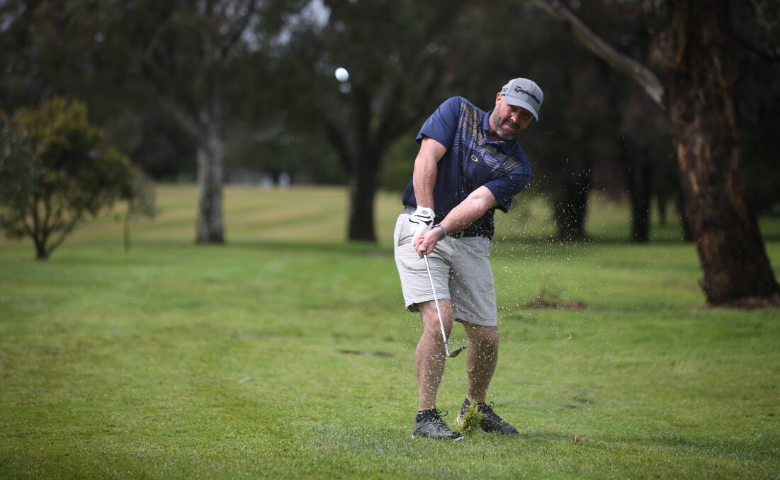 RUNNER-UP: Jason Writer placed second in the B grade monthly medal at the Bathurst Golf Club last Saturday. Photo: PHIL BLATCH