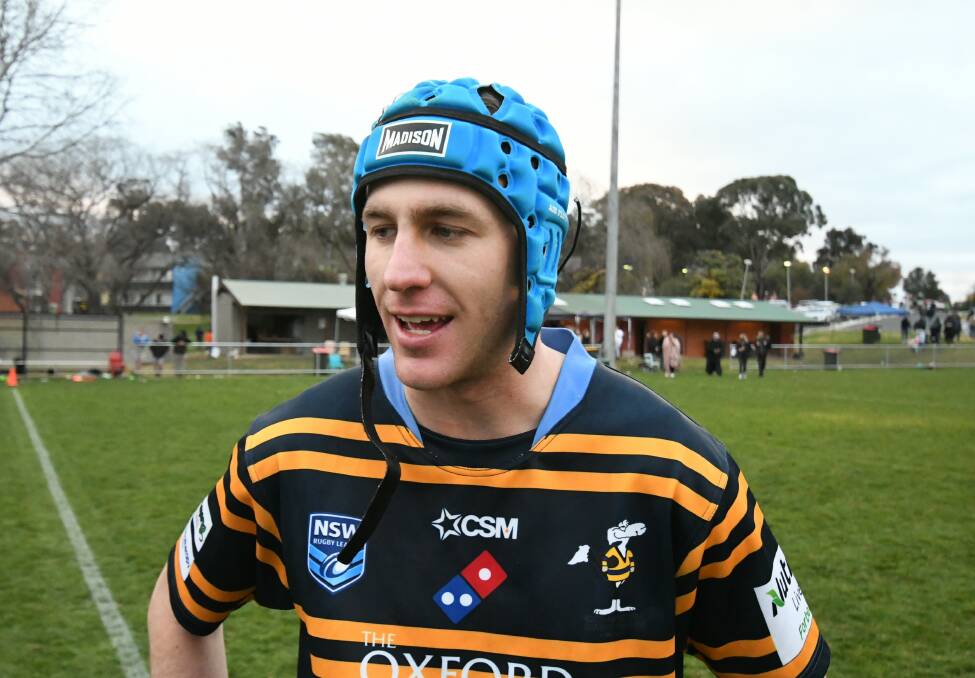 EXTRA SPECIAL: CSU Mungoes centre Blake Schaefer scored in extra-time against Orange United on Saturday in what could be his last game for the club. Photo: CHRIS SEABROOK
