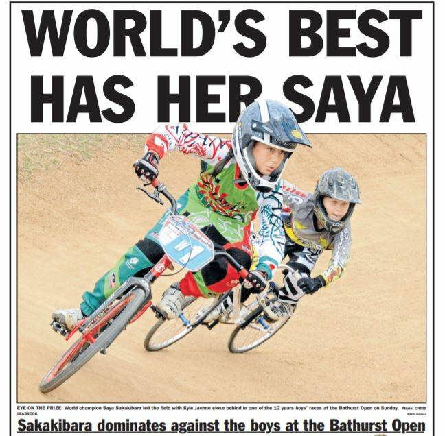 FLASHBACK: Saya Sakakibara rides at Bathurst's old River Road track in 2011.