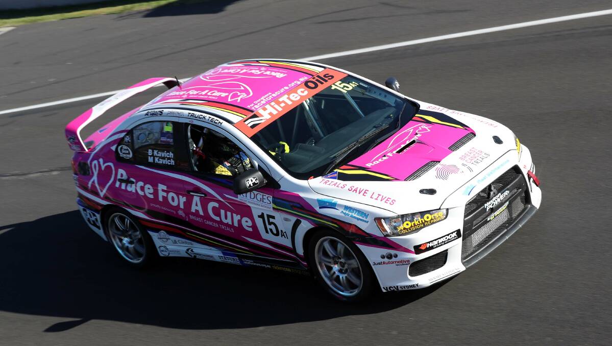 ON A MISSION: The Kavich brothers will both be seeking a Bathurst 6 Hour podium and to raise funds for the Breast Cancer Trials this weekend.