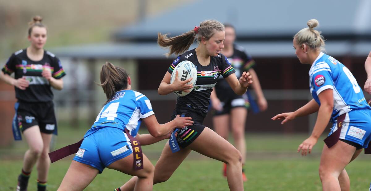 BATTLE OF BATHURST: Bathurst Panthers tried hard, but the Saints were too good in their league tag clash on Saturday. Photos: PHIL BLATCH
