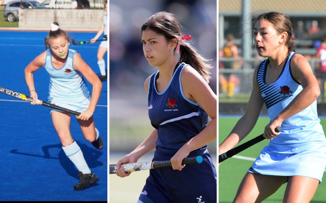 EXPERIENCE: Charlize Fitzpatrick, Macey Fulton and Lily Kable all bring state experience to the Bathurst Green under 18s outfit.