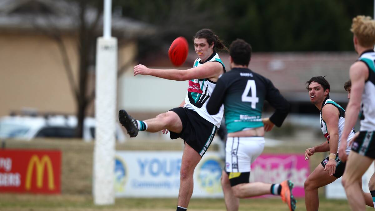 KICK ON: Harry Bowden and his Rebels face Cowra on Saturday.