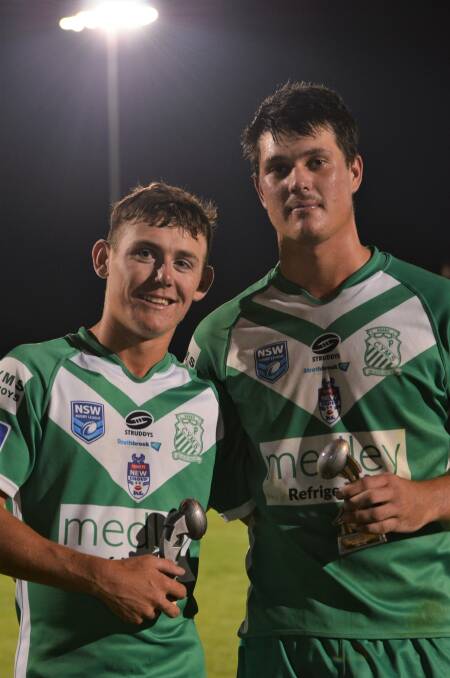 DYNAMIC DUO: Dubbo CYMS' pair Jordi Madden and Jaymn Cleary were two of the Western Under 21s joint leading try-scorer winners. Photo: ANYA WHITELAW